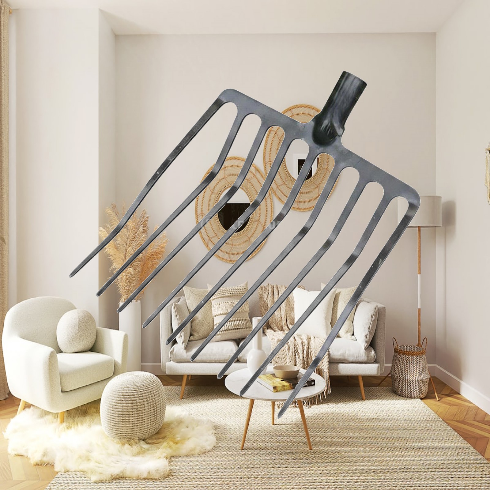 Farming Tools For Agriculture - Forca Agricola Monopezzo Multidente per Foraggio,